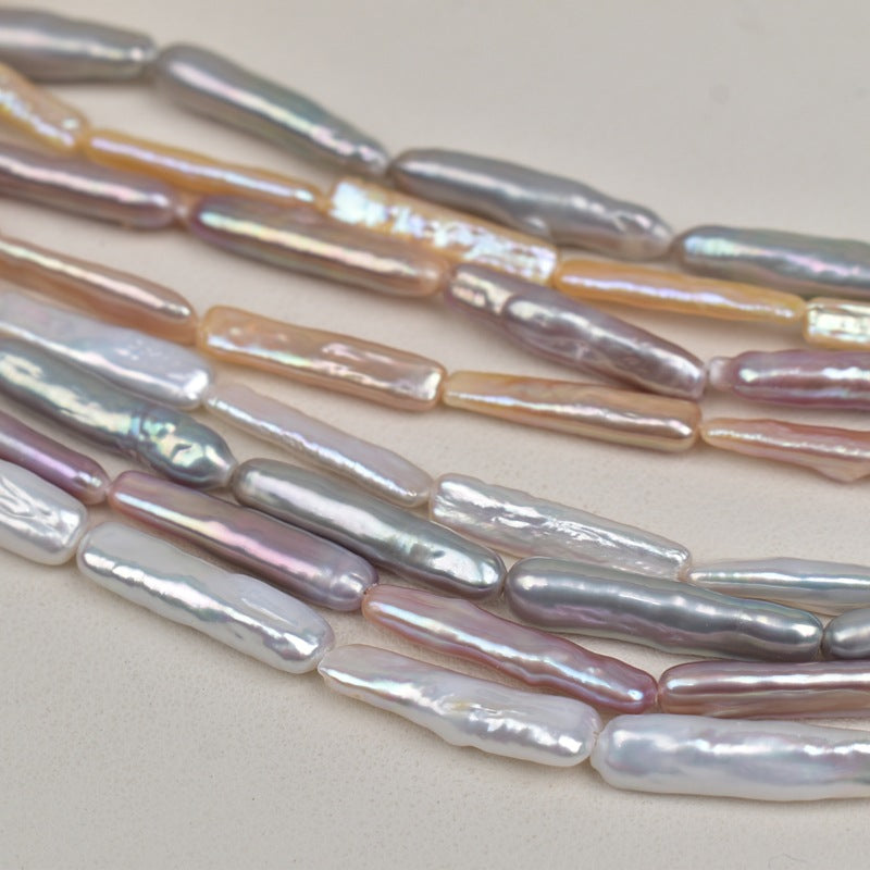 1107 natural silver gray white gold Panax notoginseng petals baroque natural freshwater pearl