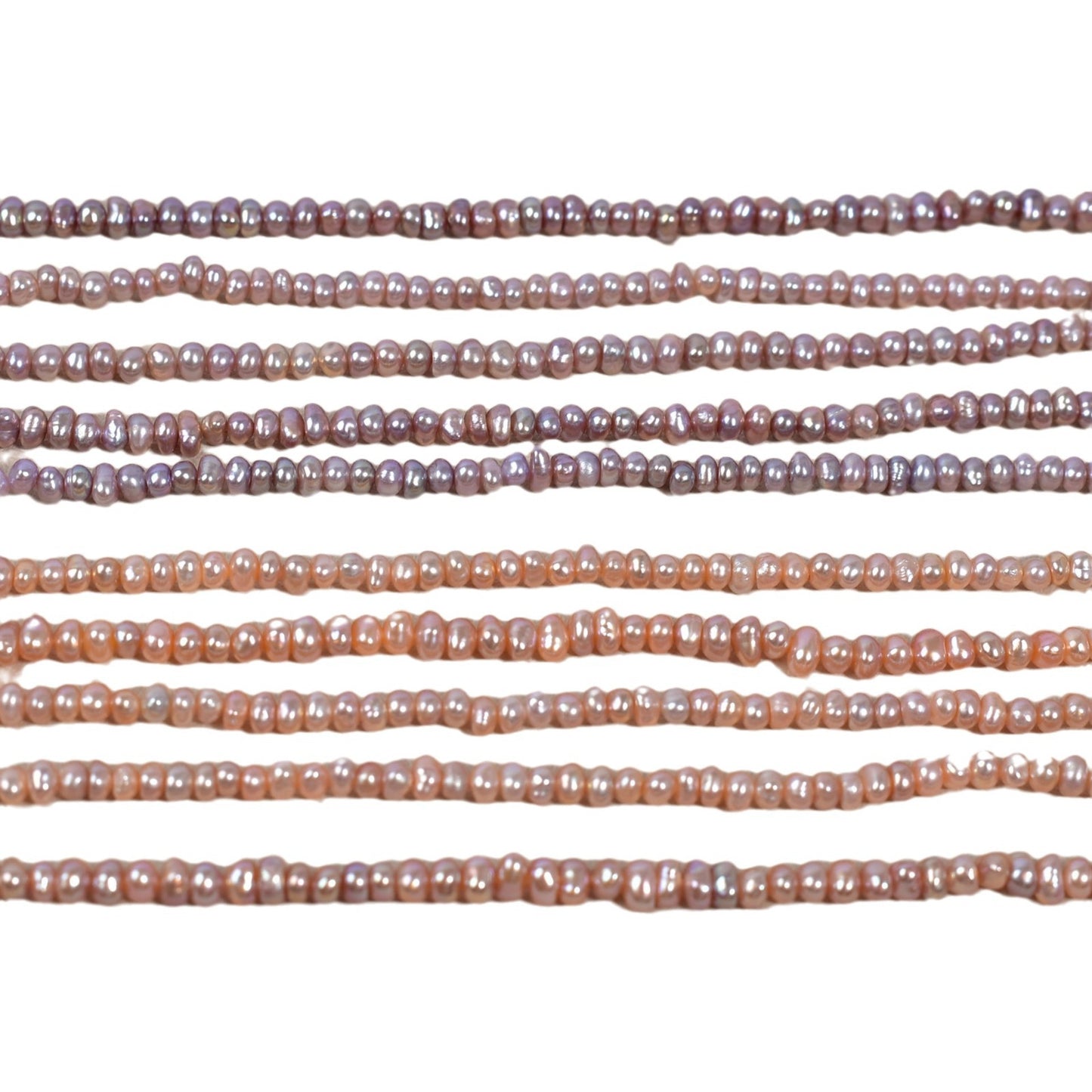 1204 Natural freshwater pearls 2-3mm color, flat beads work in progress DIY factory direct sales