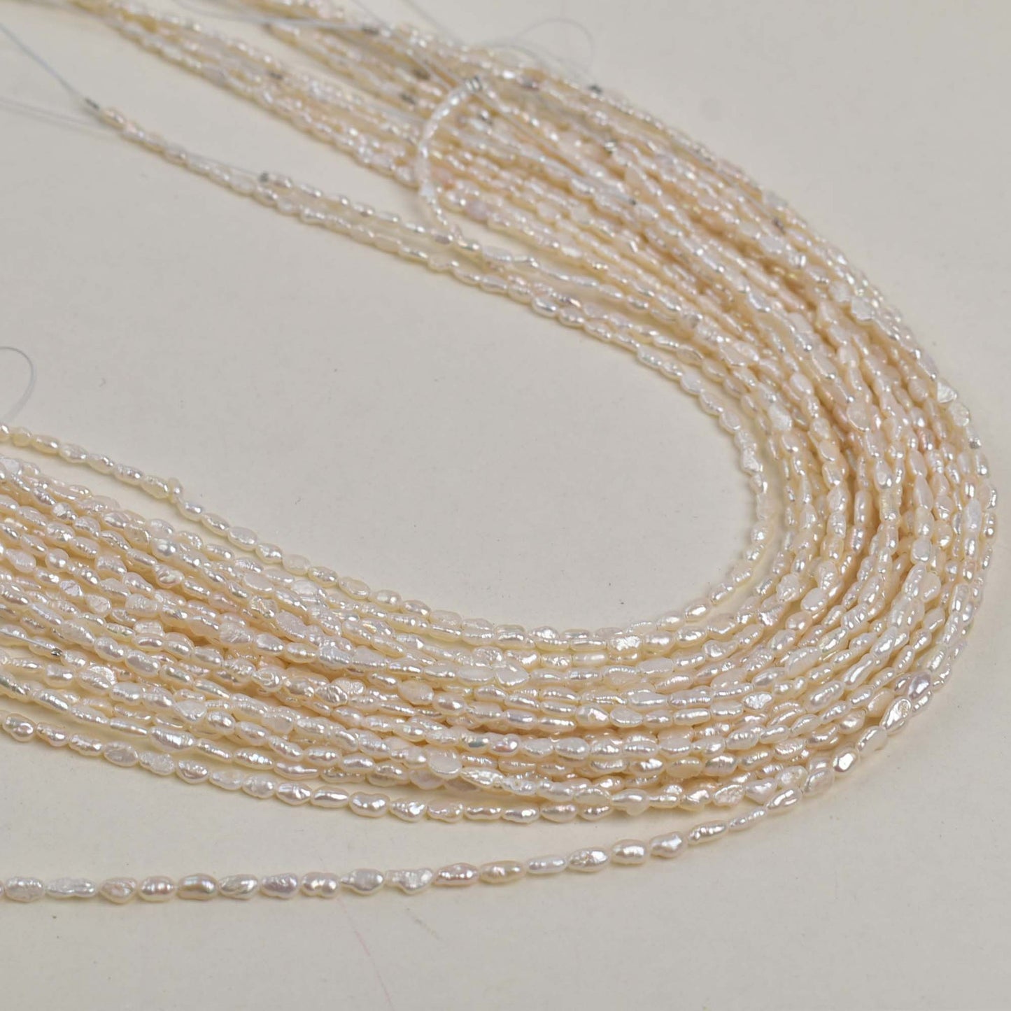 1310 4-5mm Baroque straight-hole pearl, natural freshwater pearl