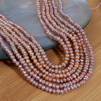 1204 Natural freshwater pearls 2-3mm color, flat beads work in progress DIY factory direct sales