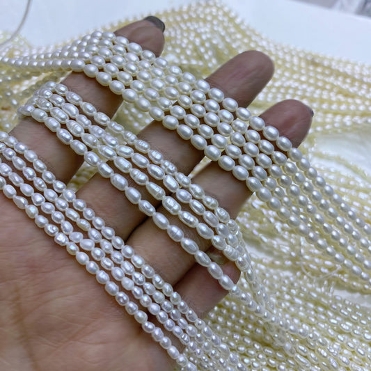 1024 Freshwater Pearl 2.5-3-4mm Rice Beads