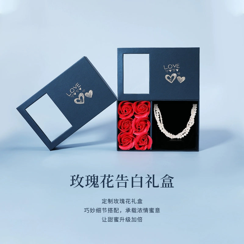 Multi-layer Twist Pearl Necklace Women's Natural Freshwater French Vintage Short Sweater Chain