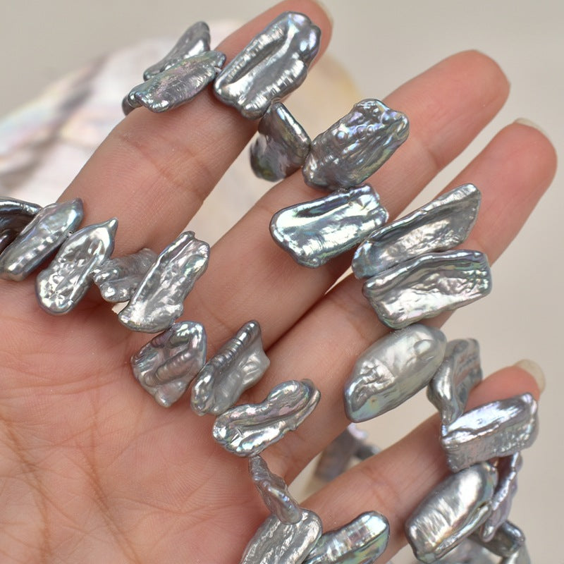 1091 Baroque special-shaped petal pearl Natural freshwater real pearl Material work in progress