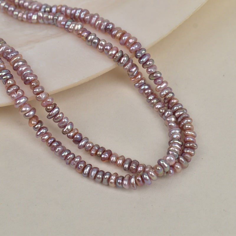 1255 4-5mm Irregularly Stacked Baroque Natural Freshwater Real Pearl Small Pearl Jewelry Accessories Necklace Material