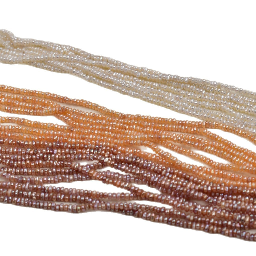 1246 manufacturers wholesale 37cm long natural freshwater pearl 2-2.5 mm