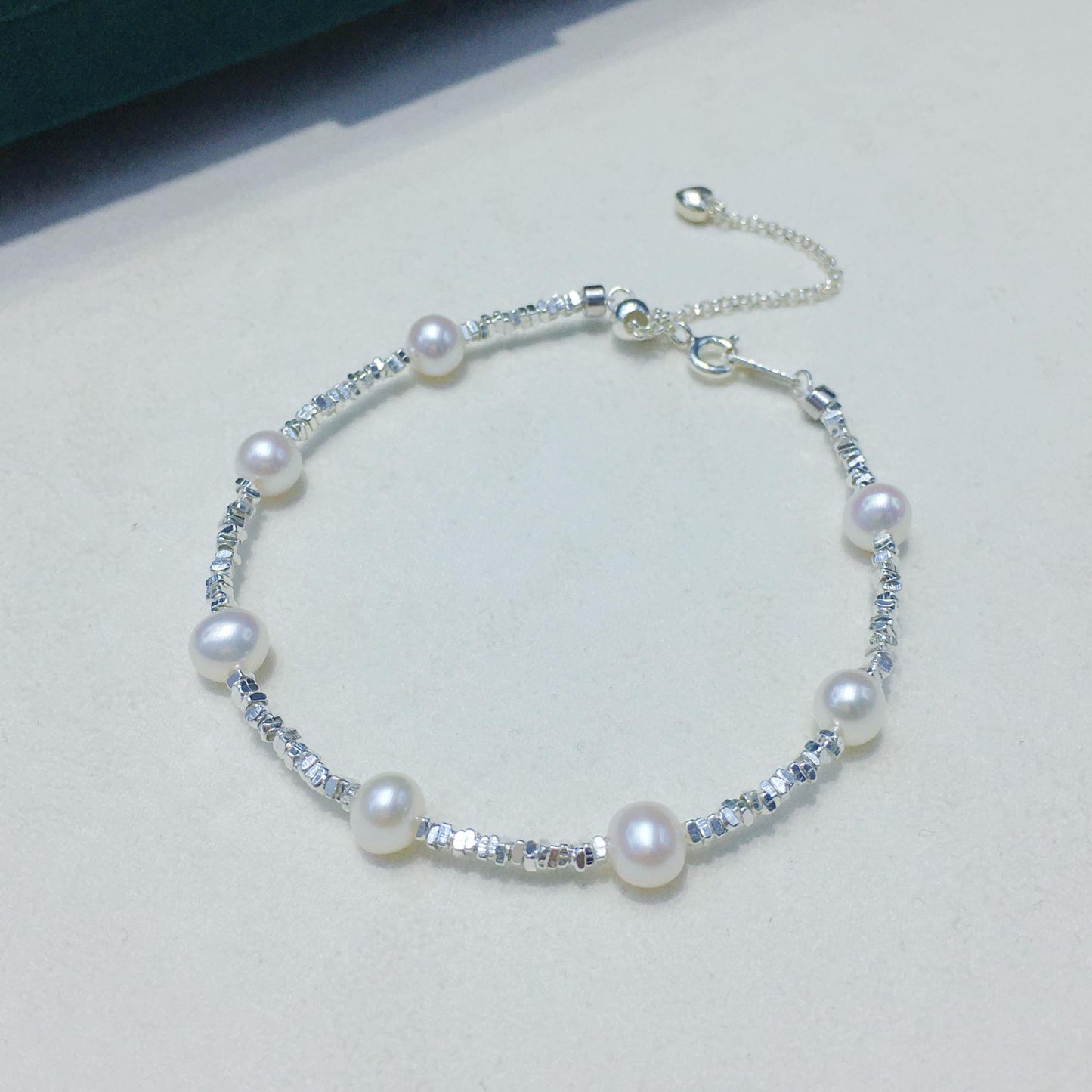 S925 sterling silver gypsy tian ran freshwater pearl necklace bracelet ring