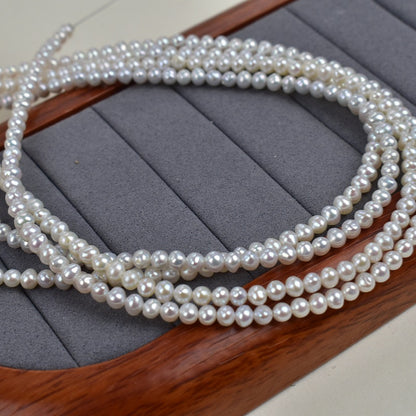 1190 4-5Mm Natural Freshwater Pearl AK Pearl Necklace work in progress Loose Beads DIY Jewelry