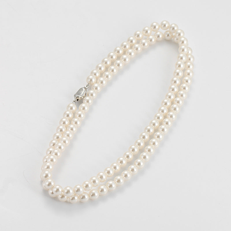120Cm Pearl Necklace, Wear More Fa Zhengyuan Imitation  + Chain Stacked, Wear Women's Long Sweater Chain