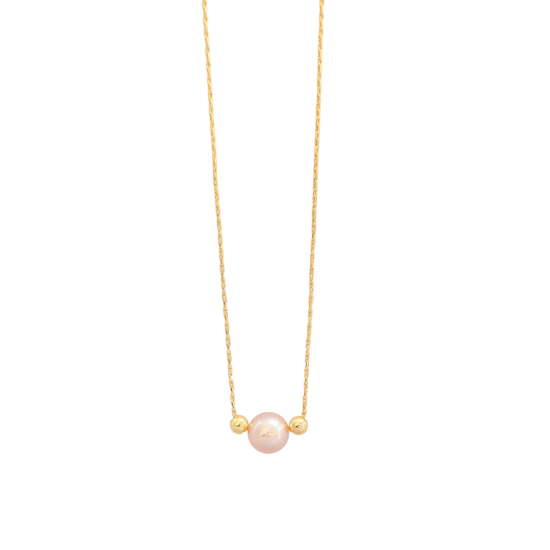Natural freshwater pearl necklace feminine minimalist temperament collarbone chain single pendant