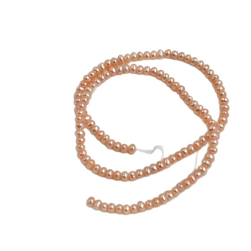 1232 Zhuji Pearl Natural Freshwater Pearl 3-4mm Purple Pearl work in progress diy loose beads