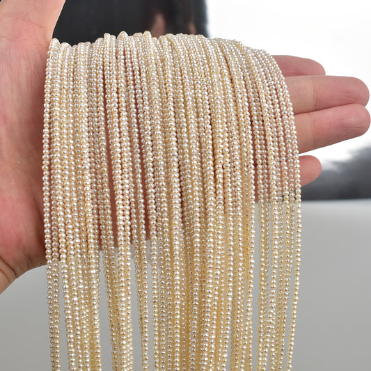 1192 1.8mm natural fresh water very fine pearl handmade DIY loose bead accessories