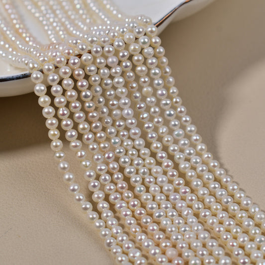1112 Cost-effective natural freshwater seedless pearl loose beads 3-3.5 mm supply