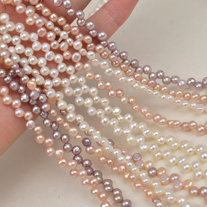 1233 4-5mm Baroque Pearl Natural Freshwater Pearl DIY Handmade Jewelry Wear