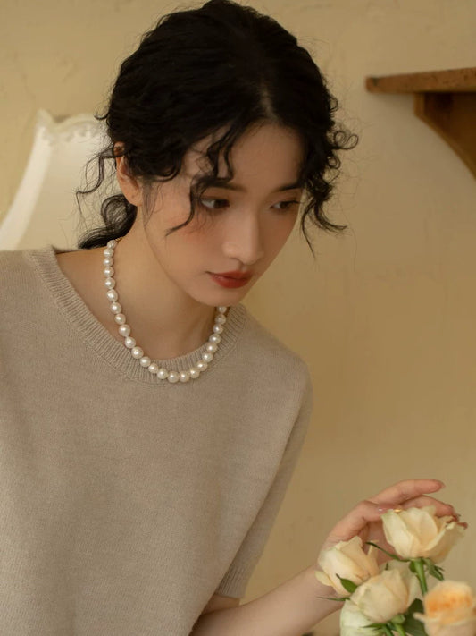 Natural Alien Baroque Pearl Necklace for Women