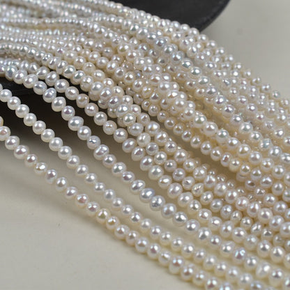 1190 4-5Mm Natural Freshwater Pearl AK Pearl Necklace work in progress Loose Beads DIY Jewelry