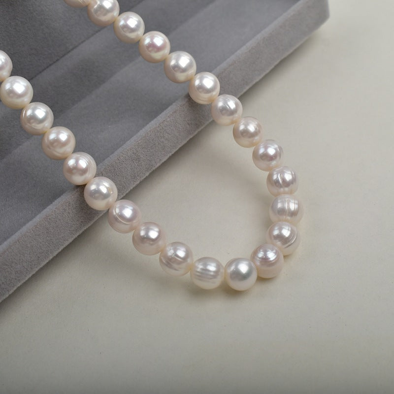 1114 10-11Mm Threaded Pearl Natural Freshwater Pearl DIY Jewelry Material Accessories Wholesale