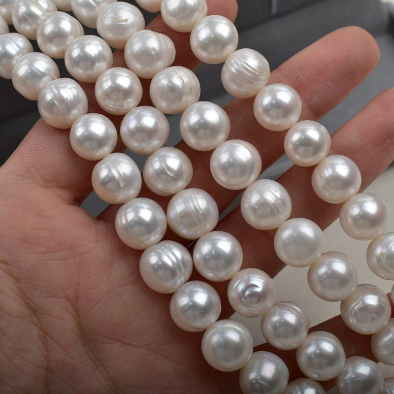 1114 10-11Mm Threaded Pearl Natural Freshwater Pearl DIY Jewelry Material Accessories Wholesale