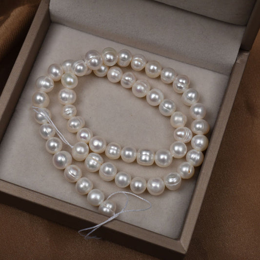 1126 Natural Pearl 5-8mm work in progress Strong Threaded Pearl