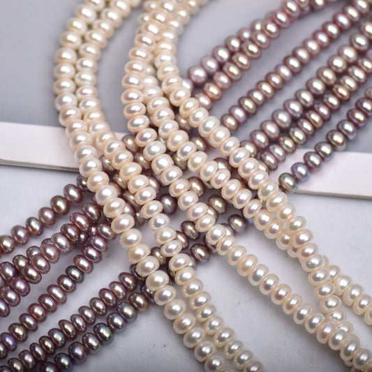 1202 Upper quality 5-6mm strong light thick DIY accessories, natural bread pearls