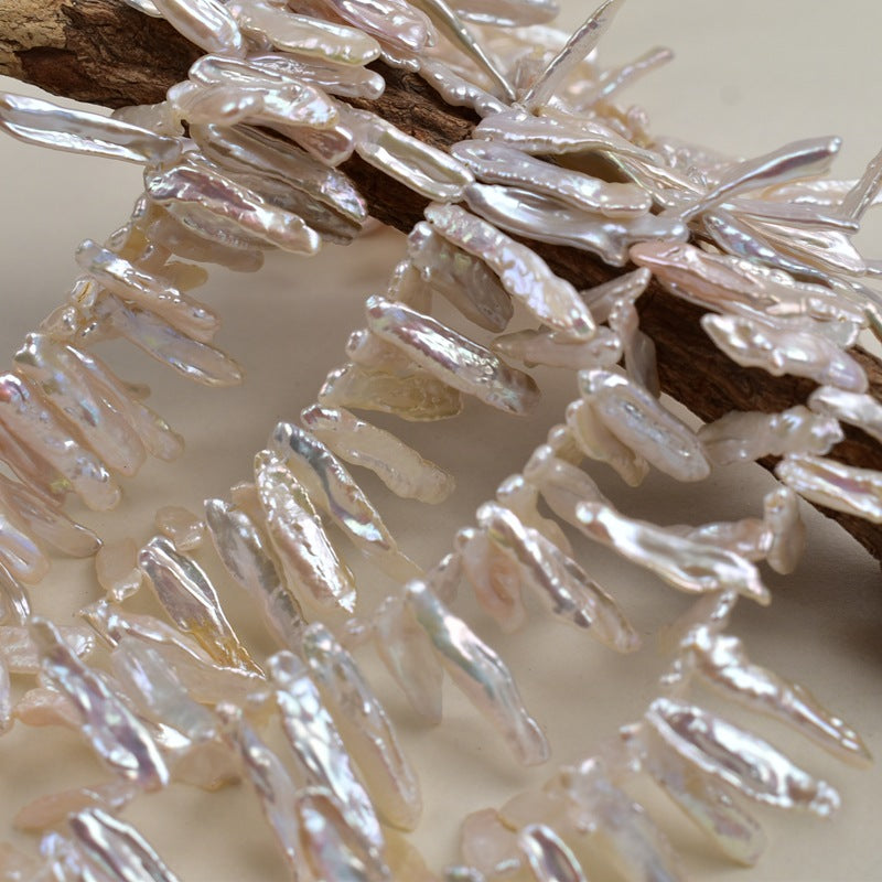 1086 5-20Mm Strong Light Petal Beads Seedless Natural Freshwater Panax notoginseng Pipa Pearl Baroque Bare Beads Beads