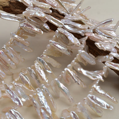 1086 5-20Mm Strong Light Petal Beads Seedless Natural Freshwater Panax notoginseng Pipa Pearl Baroque Bare Beads Beads