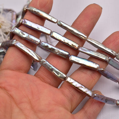 1108 Baroque special-shaped gray natural freshwater pearl manual DIY accessories