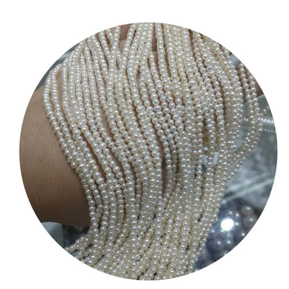 1116  Natural freshwater strong light very fine pearl 3-4mmDIY loose bead accessories