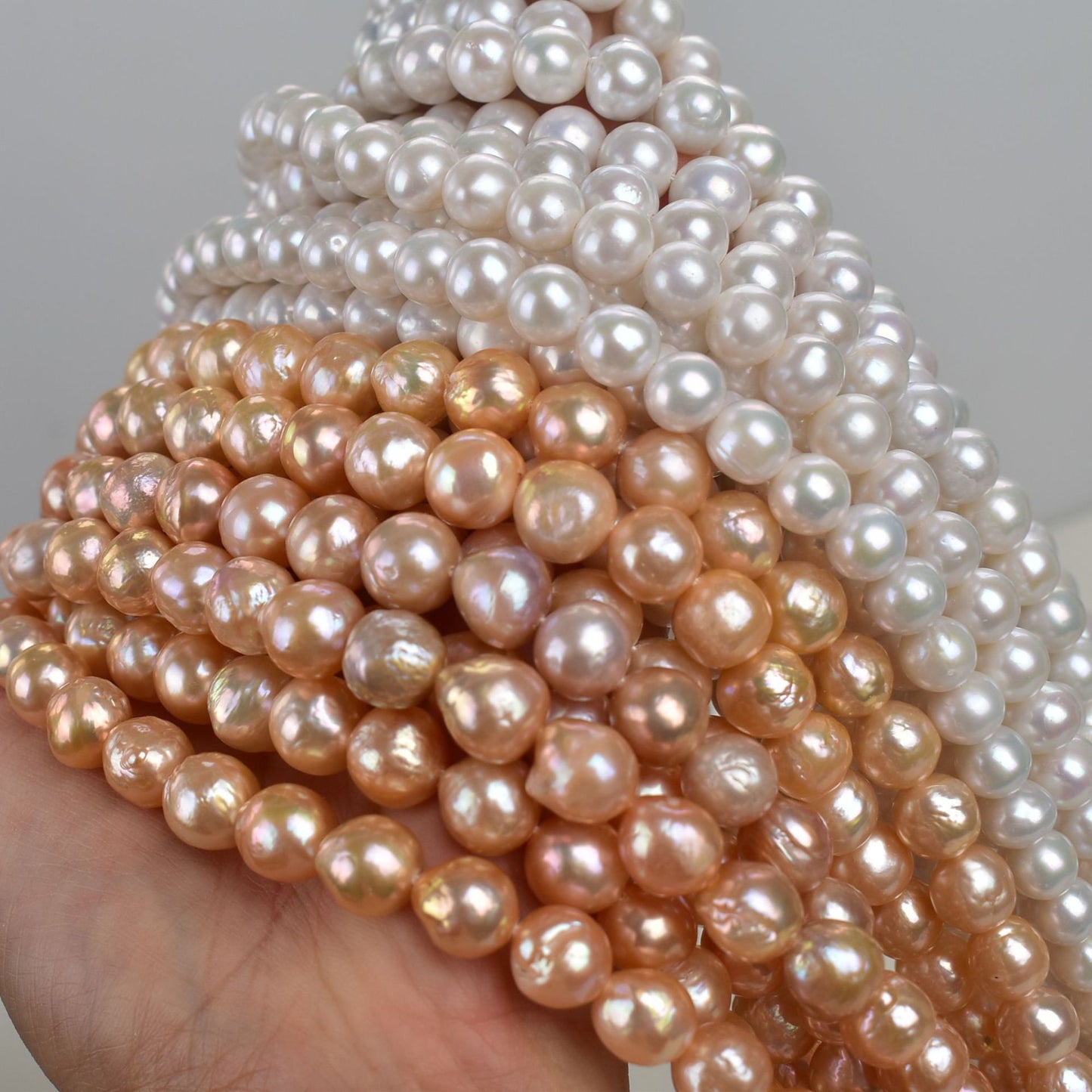 1150 strong natural freshwater pearl 9-10MM Edison pearl work in progress DIY jewelry accessories