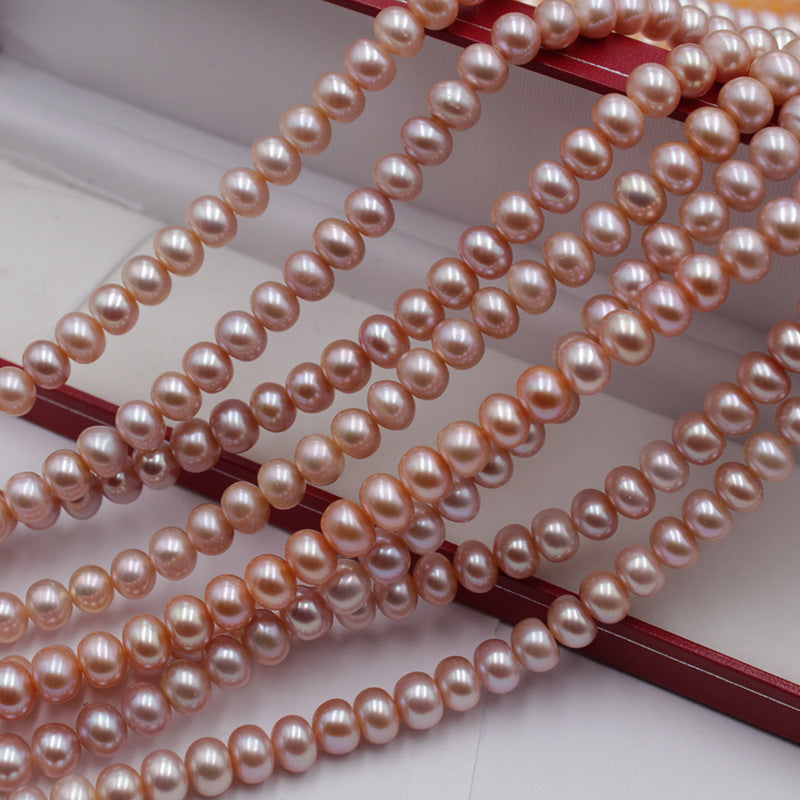 1229 farm direct sales, natural freshwater pearls 7-8mm work in progress DIY jewelry accessories