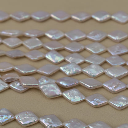 1072 Baroque Pearl Natural Freshwater Pearl Rhombus Loose Bead Jewelry Accessories