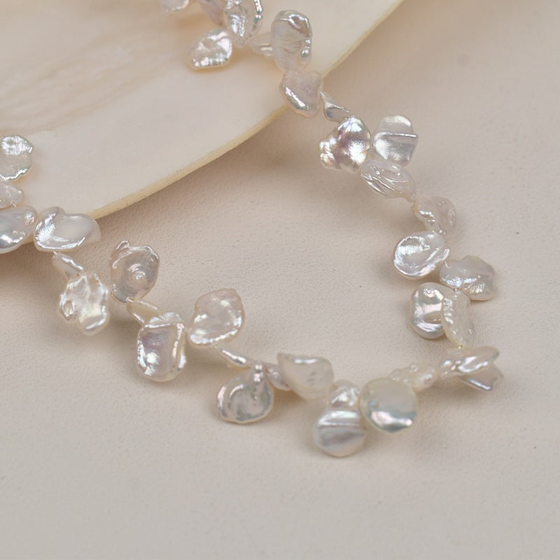 1081 Natural Silver Grey White Gold Panax Notoginseng Petals Baroque Natural Freshwater Pearl