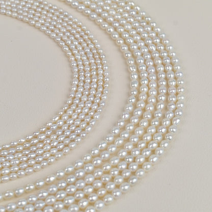 1017 Natural freshwater real pearl necklace material freshwater pearl AK meter bead DIY handmade beaded jewelry accessories