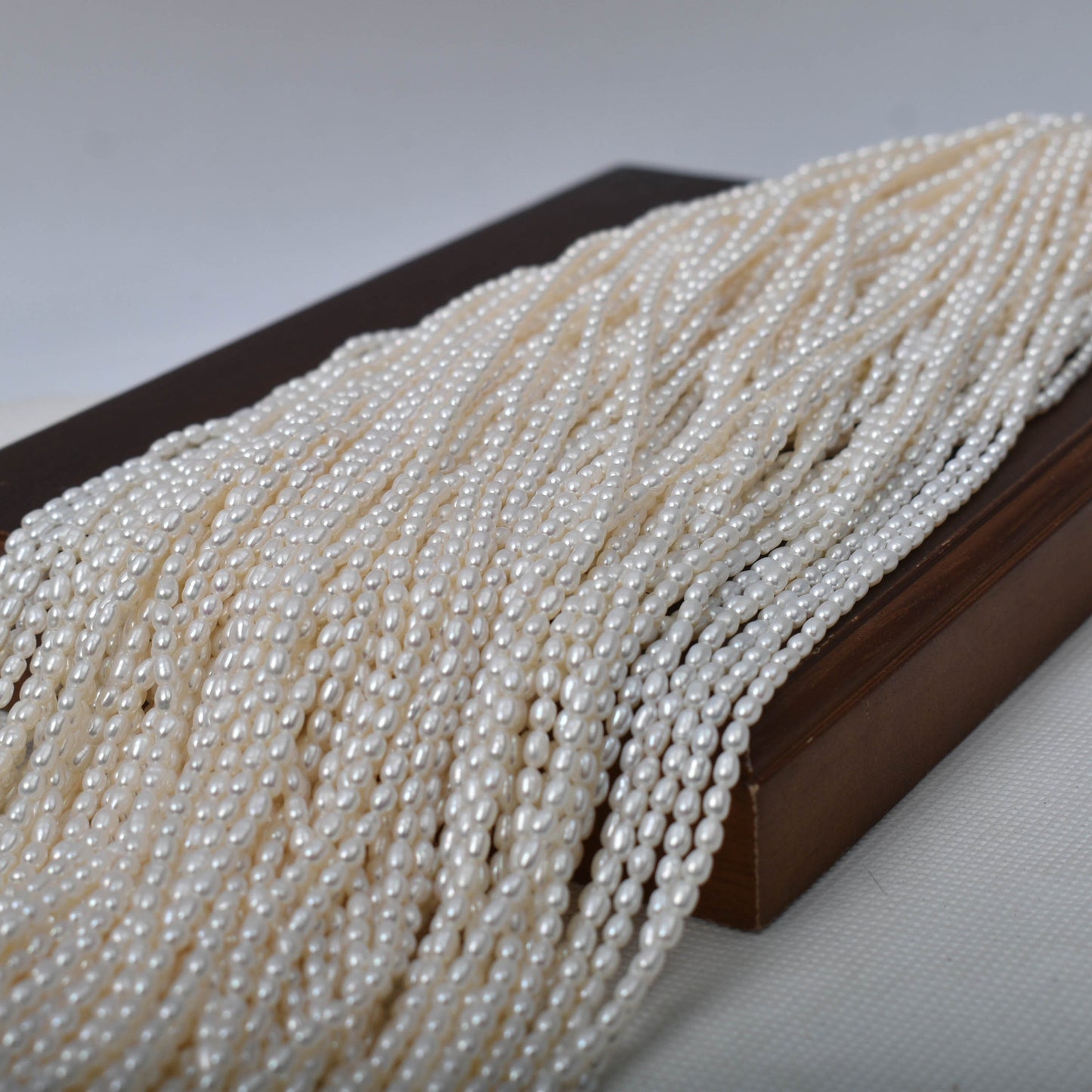 1008 Natural freshwater pearl rice bead handmade DIY  jewelry accessories materials wholesale