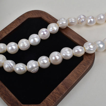 1191 Macroporous Pearl Natural Freshwater Pearl 10-11mm White, Pearl DIY Bracelet Necklace Material