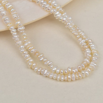 1255 4-5mm Irregularly Stacked Baroque Natural Freshwater Real Pearl Small Pearl Jewelry Accessories Necklace Material