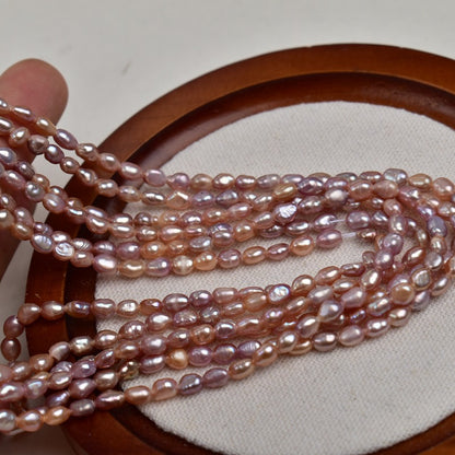 1309 3-4Mm Baroque, Pearl Natural Freshwater Profile Pearl