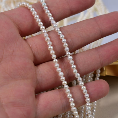 1112 Cost-effective natural freshwater seedless pearl loose beads 3-3.5 mm supply
