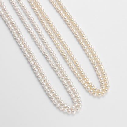 120Cm Pearl Necklace, Wear More Fa Zhengyuan Imitation  + Chain Stacked, Wear Women's Long Sweater Chain