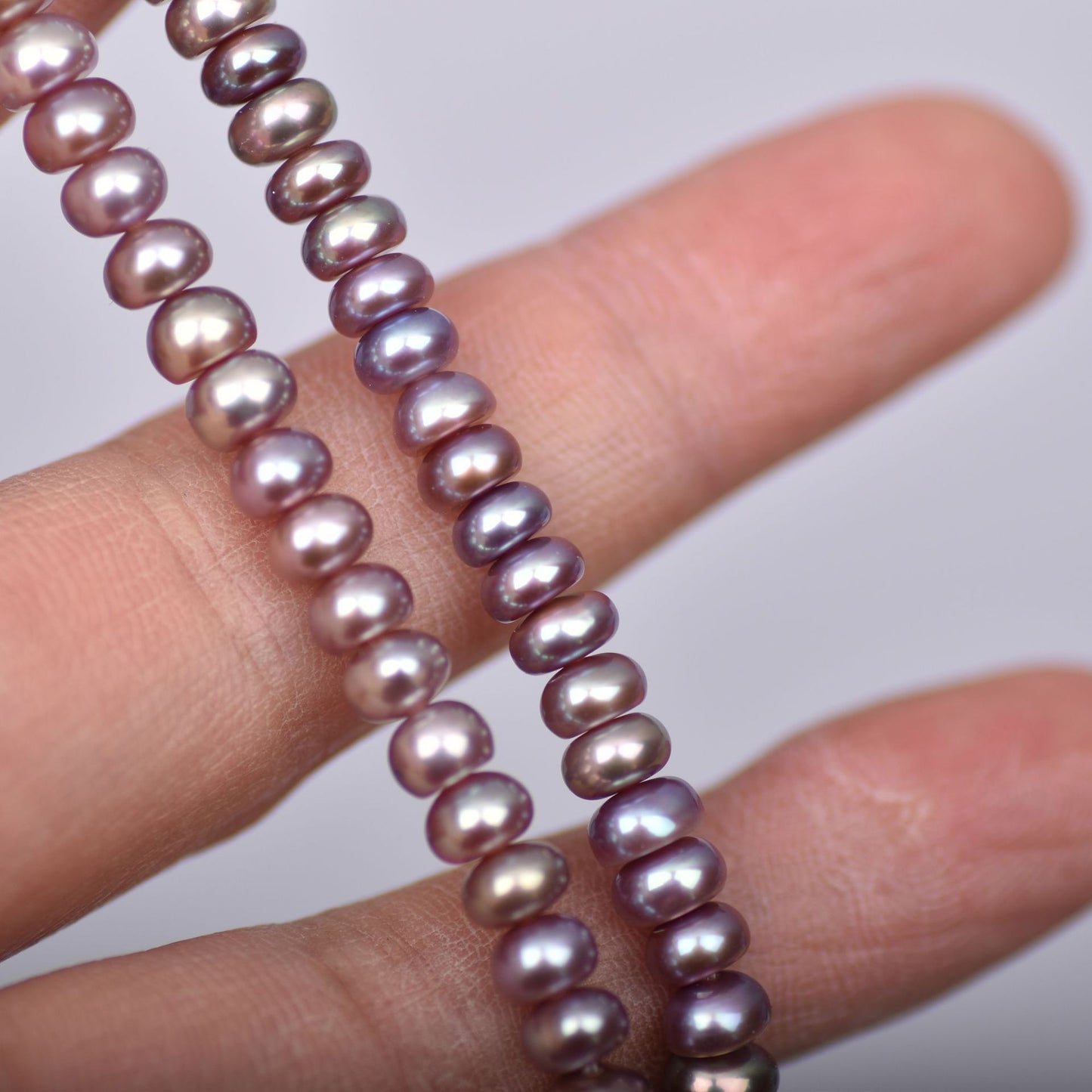1202 Upper quality 5-6mm strong light thick DIY accessories, natural bread pearls