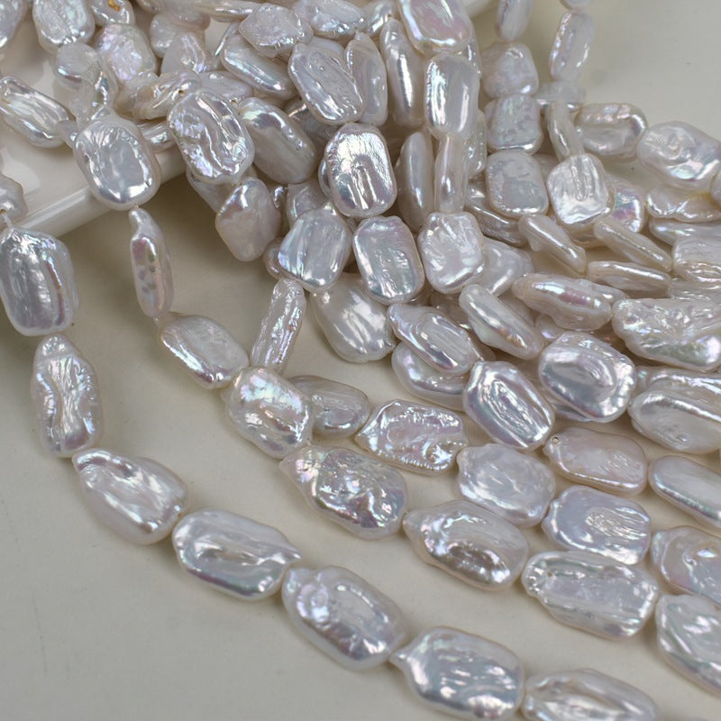 1073 Natural freshwater pearl cube loose beads 12-18mm