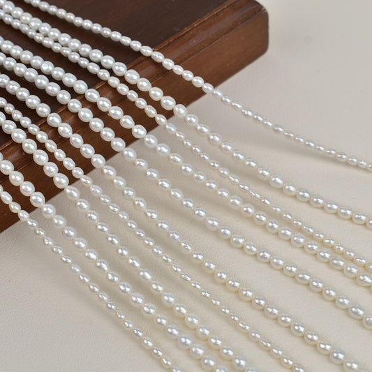 1017 Natural freshwater real pearl necklace material freshwater pearl AK meter bead DIY handmade beaded jewelry accessories