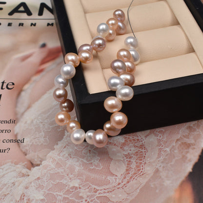 1003 Panax notogeng rice beads about 7-8mm natural freshwater pearls work in progress necklace loose beads DIY raw material accessories wholesale