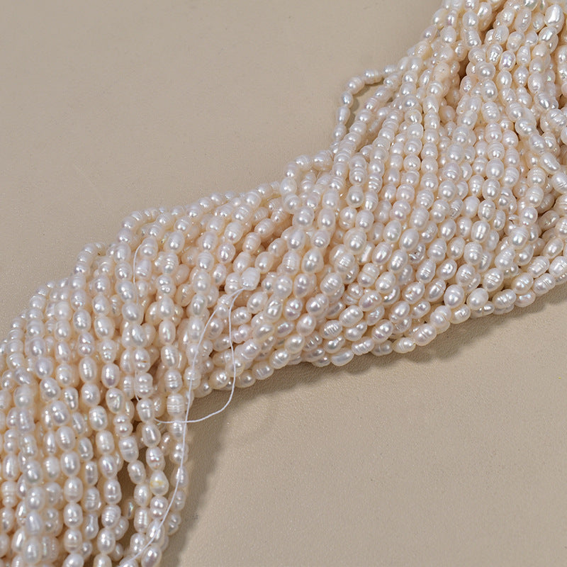 1058 4-5Mm natural freshwater pearl pearl DIY necklace bracelet work in progress