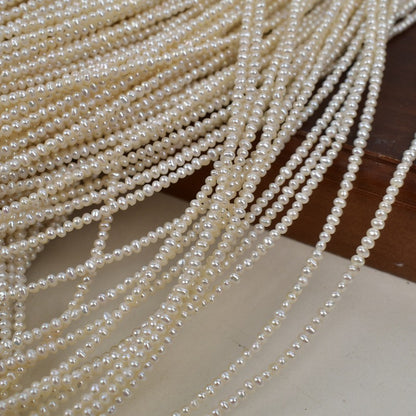 1192 1.8mm natural fresh water very fine pearl handmade DIY loose bead accessories