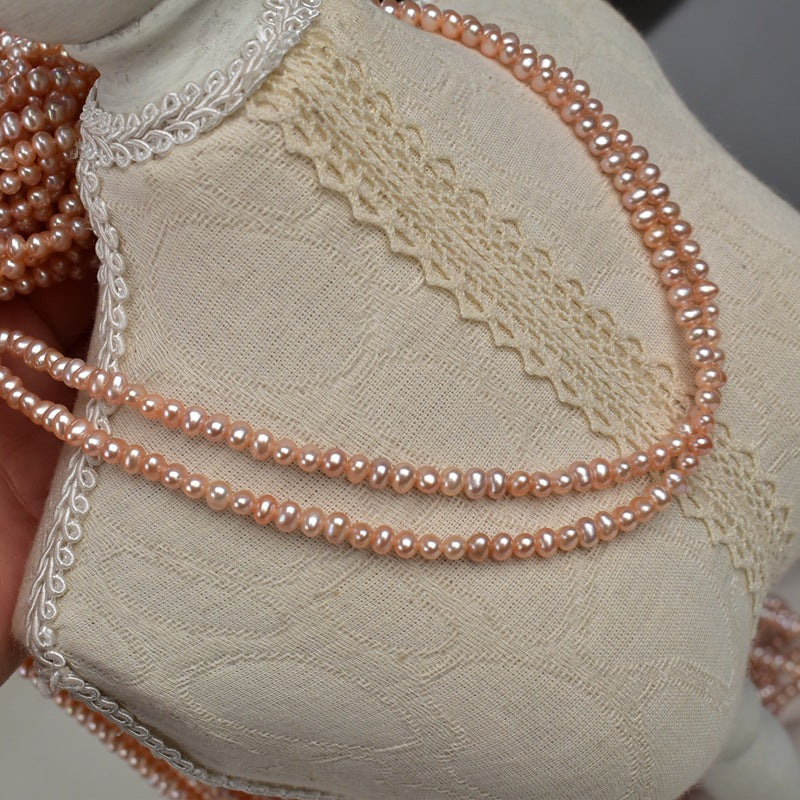 1185 4-5Mm natural freshwater pearl work in progress DIY loose beads