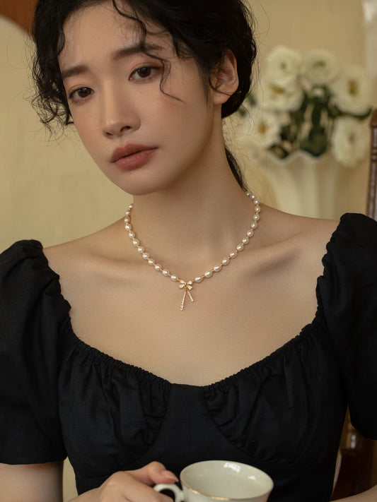 Pearl Necklace Women's High-end Chain Women's New 2022 Models