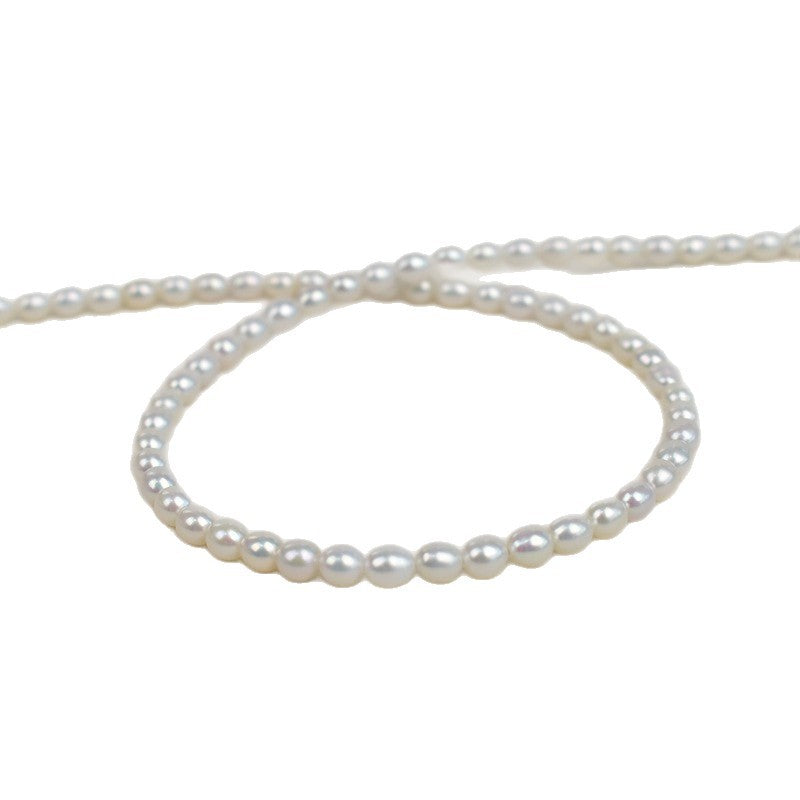 1017 Natural freshwater real pearl necklace material freshwater pearl AK meter bead DIY handmade beaded jewelry accessories