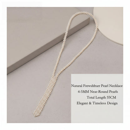 Natural Freshwater Pearl Necklace Tie