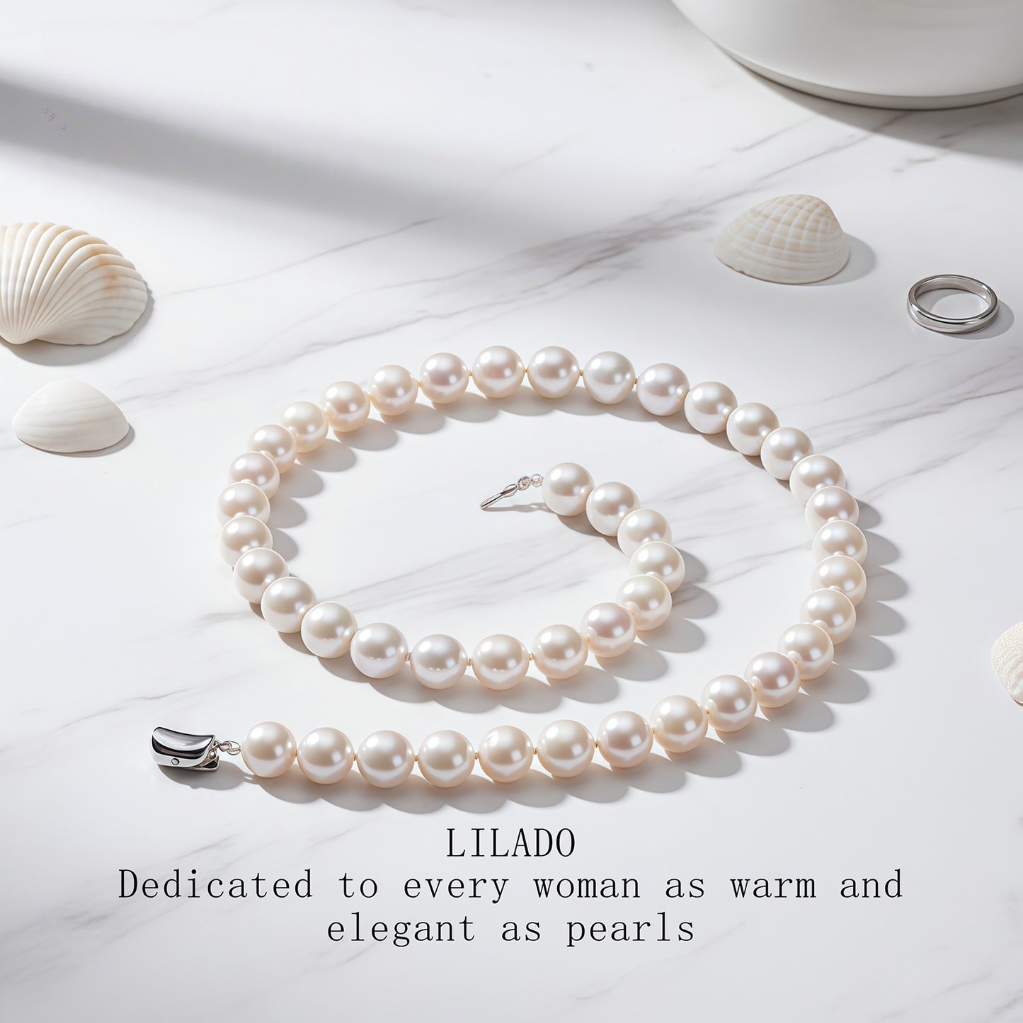 Natural Freshwater Pearl Necklace A Gift for Mother