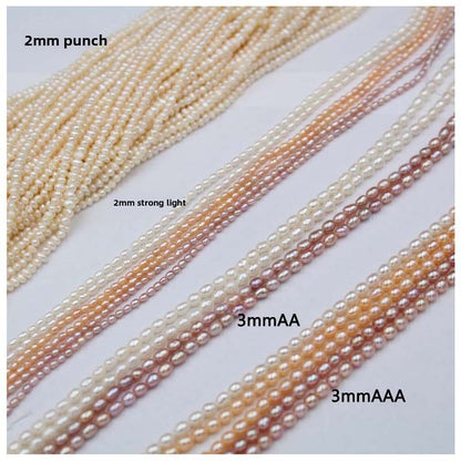 1020  Zhuji natural freshwater pearl loose beads about 2-3mm  handmade accessories